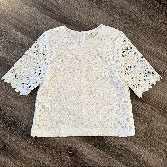 Kate Spade Floral Lace Short Sleeve - Picture 1 of 6